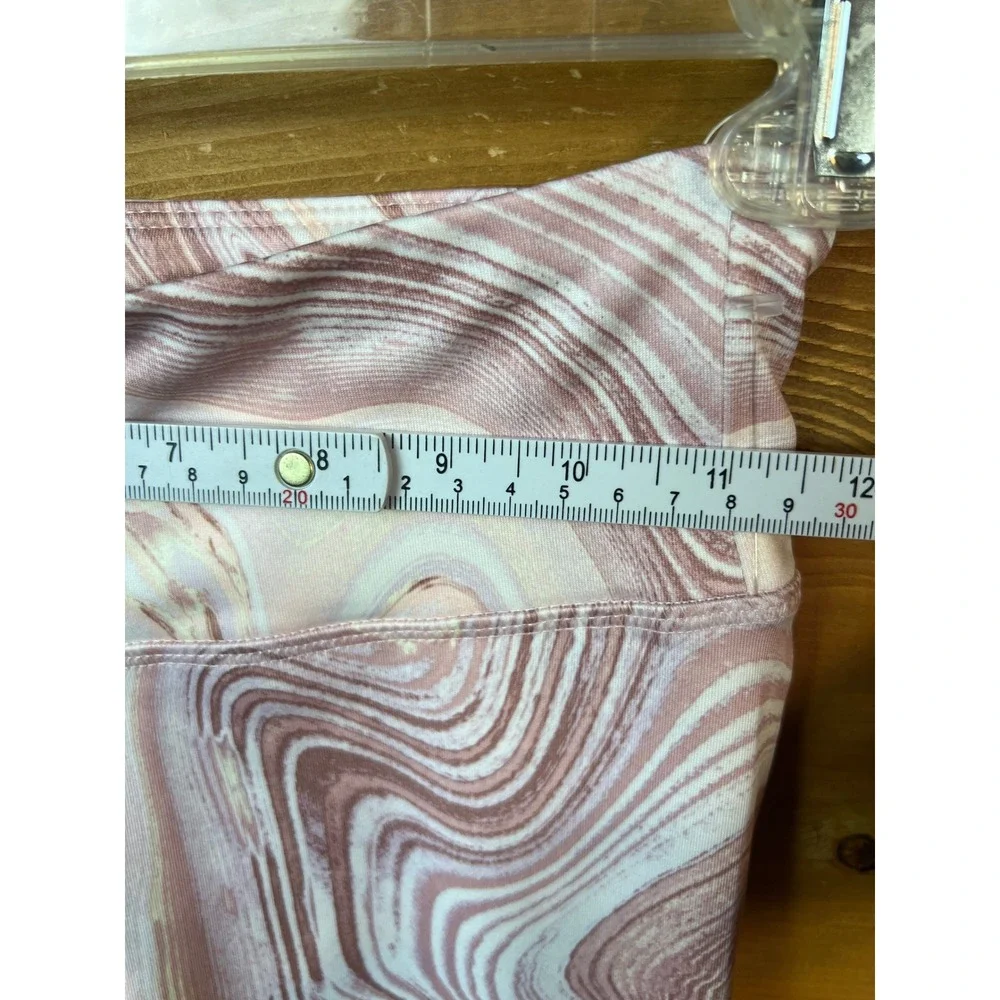 Old Navy‎ Active Leggings Girls Large (10-12) Pink Swirl PowerSoft High Rise Gym